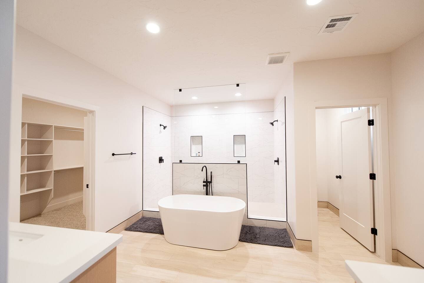 Primary bathroom with soaking tub
